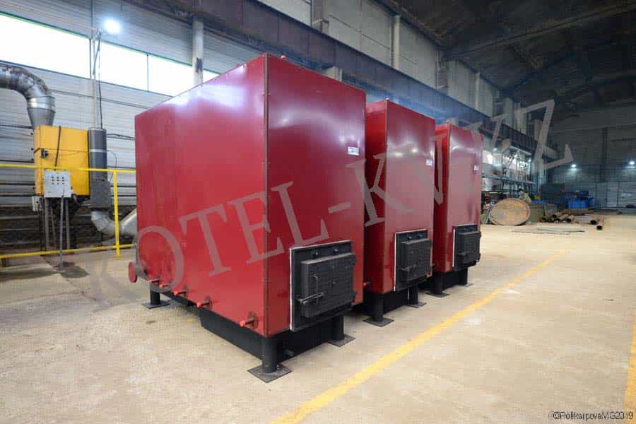 Твердотопливный водогрейный котел