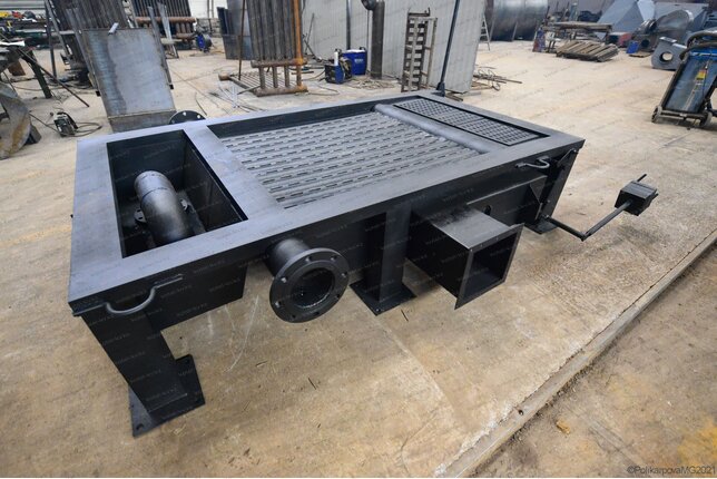 Топка ручная с поворотными колосниками котла КВм 1.0