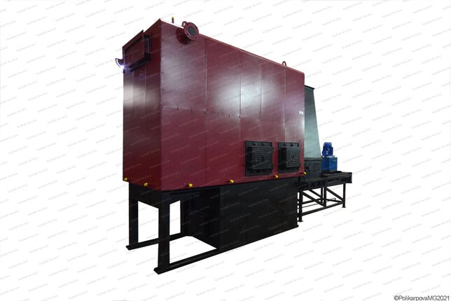 Котел твердотопливный на опилках 0.8 МВт