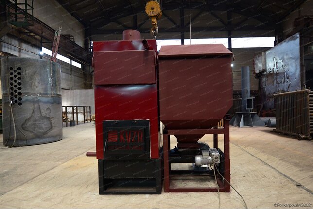 Производство автоматического пеллетного котла 0.2 МВт