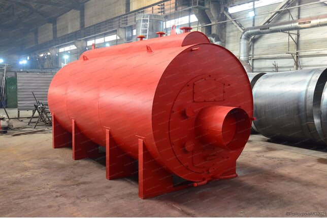 Паровой котел 1200 кг пара в час 115 С на сырых дровах промышленный