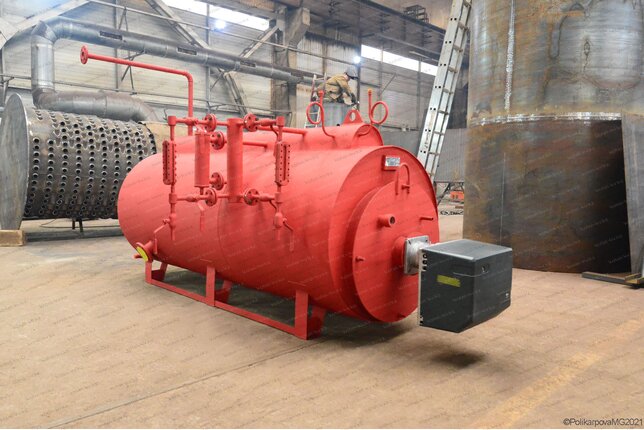 Котел промышленный паровой на дизеле 300 кг с температурой 130 С