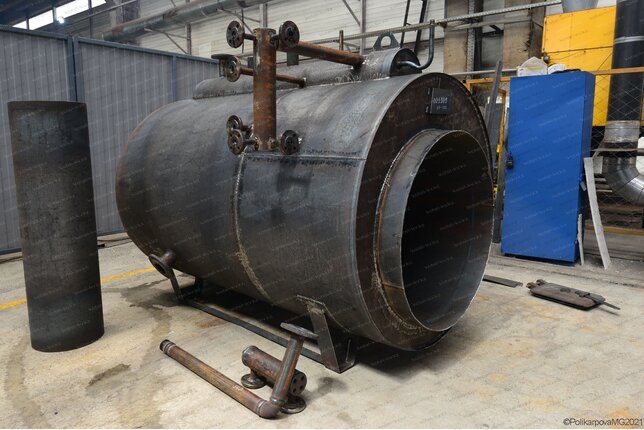 Дизельный парогенератор 1.2 т 170 С изготовление